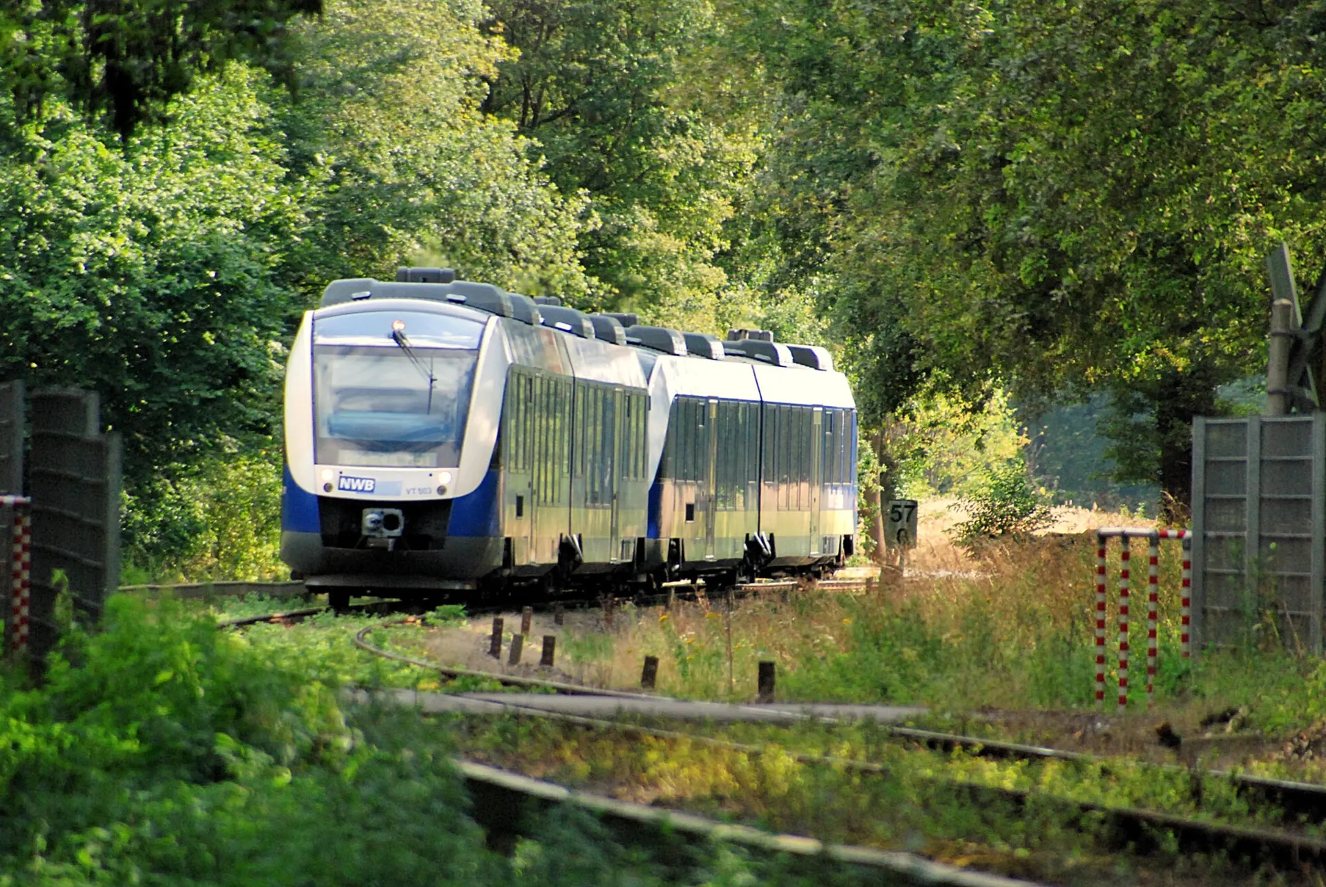Historische Aufnahme der NordWestBahn in Lohne (Foto: Stadtmedienarchiv Lohne)